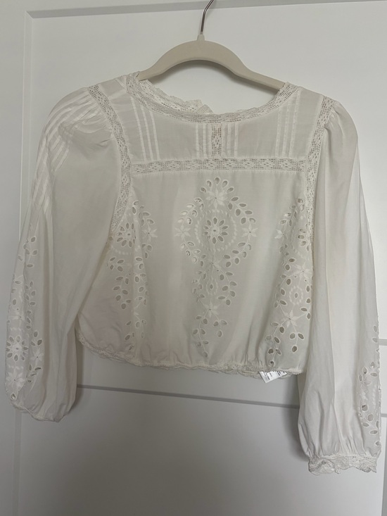 Sezane Tops - Sezane White Enea Blouse Eyelet US 2 / FR 34